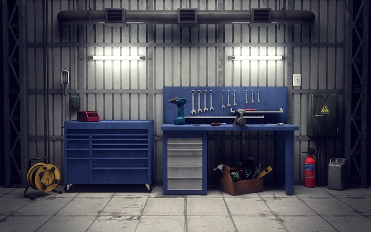 Large Toolbox In Garage
